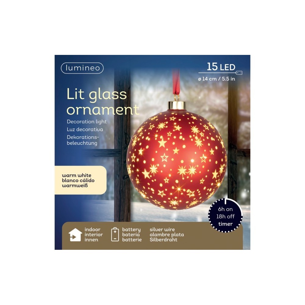 SFERA 15 LED STELLINE D.14 LUCE CALDA
